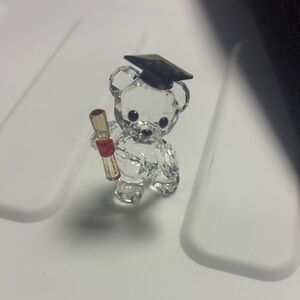 Swarovski Crystal Bear with Graduation Cap